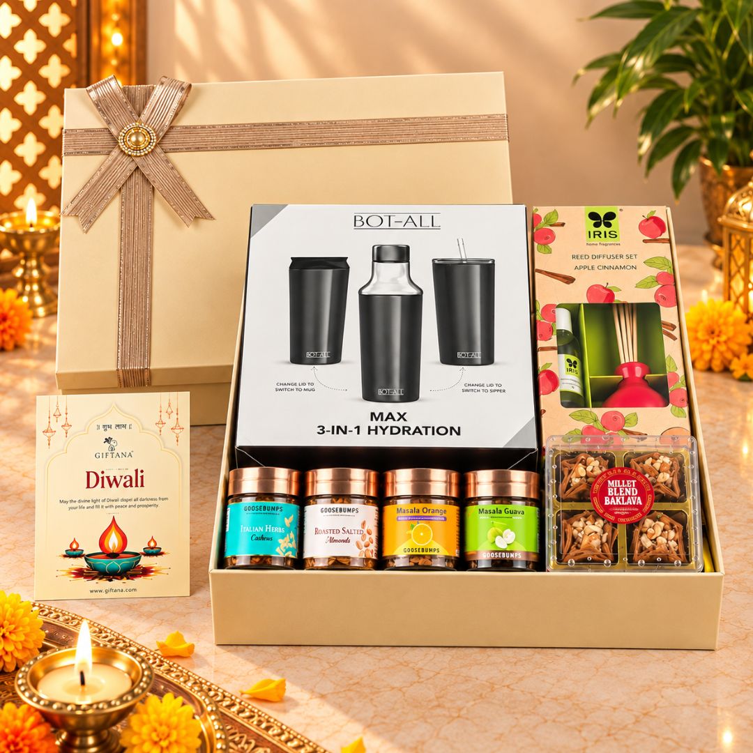 Hydration, Aroma & Gourmet Indulgence Diwali Gift Set Hydration, Aroma & Gourmet Indulgence Diwali Gift Set
