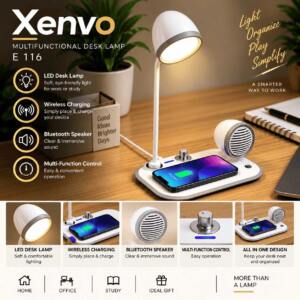 Premium Desk Lamp with Wireless Charger & Bluetooth Speaker