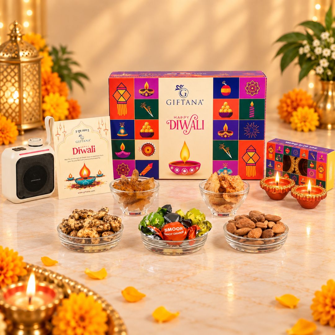 Indulgence Hamper – Corporate Diwali Gifts with Wireless Speaker, Chocolates & Gourmet Treats Indulgence Hamper – Corporate Diwali Gifts with Wireless Speaker, Chocolates & Gourmet Treats