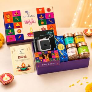 Indulgence Hamper – Corporate Diwali Gifts with Wireless Speaker, Chocolates & Gourmet Treats