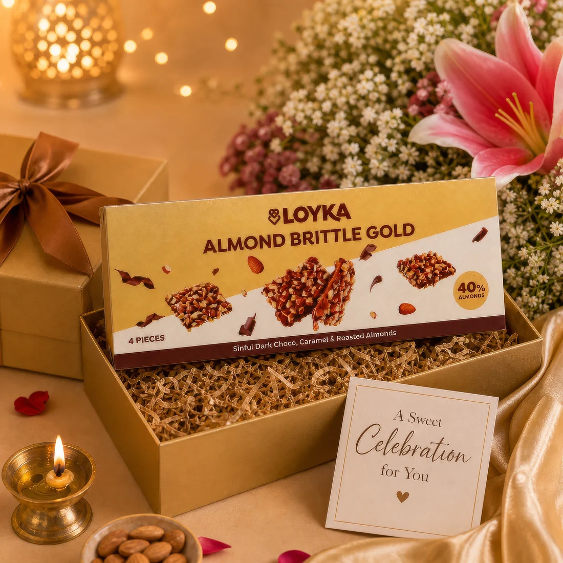 LOYKA Almond Brittle Gold 4pcs pack LOYKA Almond Brittle Gold 4pcs pack