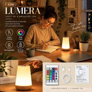 Premium RGB Rechargeable Table Lamp with Remote Control