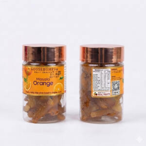 The Golden Gourmet Treasures Diwali Gift Baskets 6 Masala Orange Jar