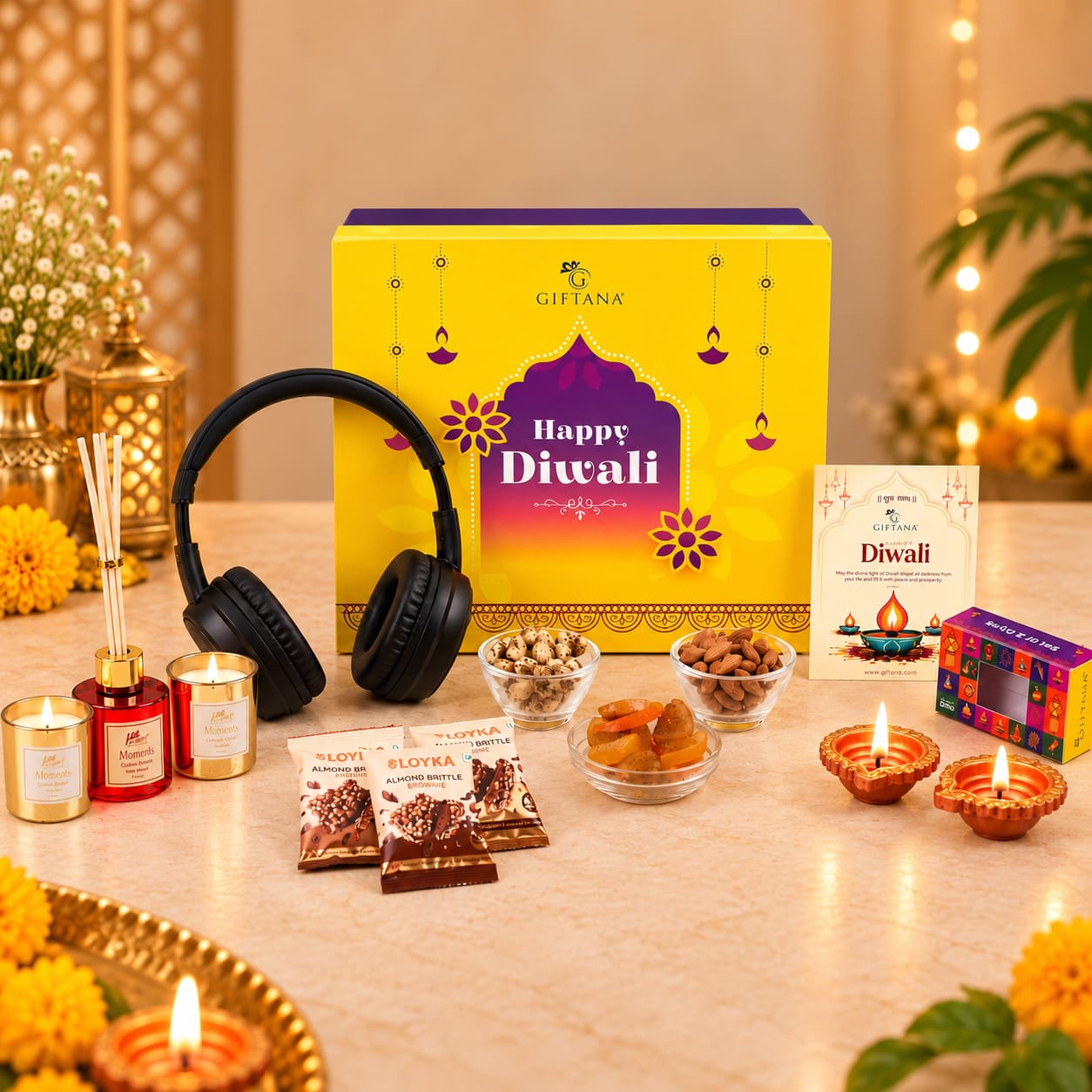 Melodies, Aromas & Gourmet Joy Diwali Hamper Box (2) Melodies, Aromas & Gourmet Joy Diwali Hamper Box