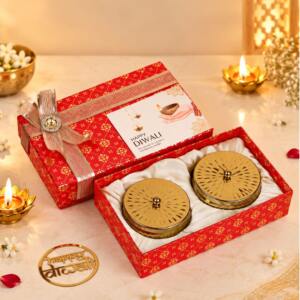 Premium Diwali Dry Fruit Gift Box with Italian Herbs Cashews & Almonds - GiftanaIndia