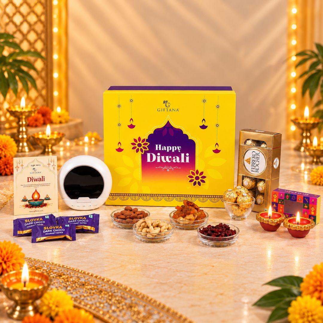 Premium Diwali Gourmet Hamper with Speaker, Chocolates & Dry Fruits 2 Premium Diwali Gourmet Hamper with Speaker Chocolates Dry Fruits 2