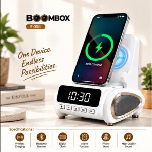 Premium Tech Corporate Gift with Wireless Charging & Speaker