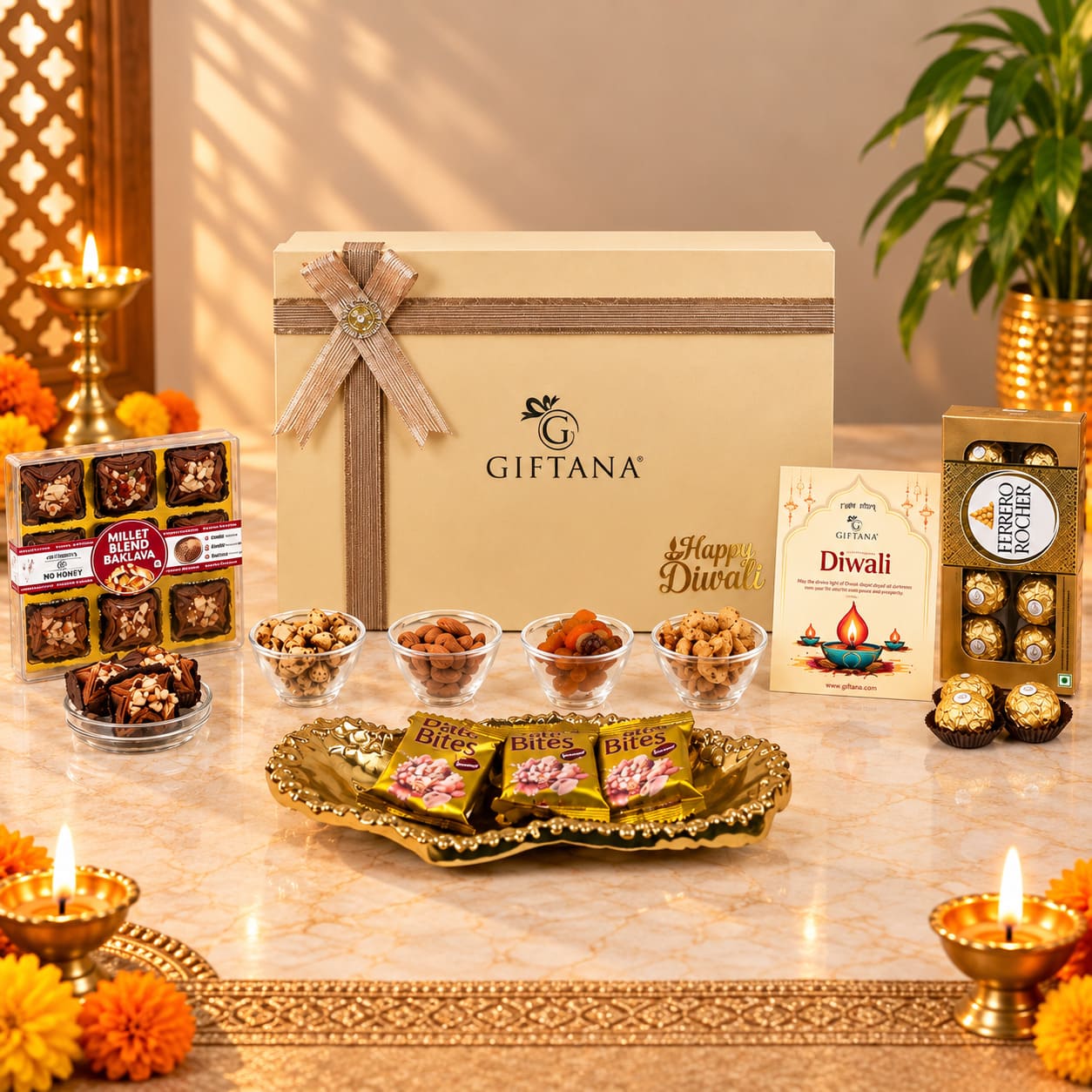 The Golden Gourmet Treasures Diwali Gift Baskets (2) The Golden Gourmet Treasures Diwali Gift Baskets 2