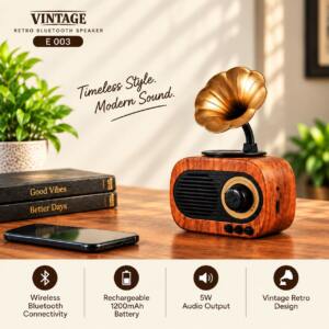 Vintage Retro Bluetooth Speaker for Corporate Gifting