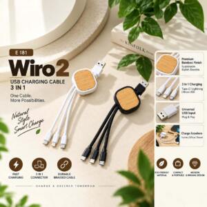 3-in-1 Charging Cable - Eco-Friendly Tech Gift