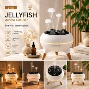 Jellyfish Aroma Diffuser with Multi-Outlet Mist Effect