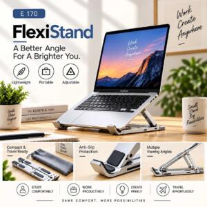 FlexiStand Adjustable Laptop Stand for Office Use