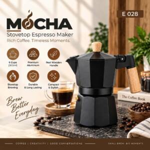 Premium Stovetop Espresso Maker - Elegant Corporate Gift