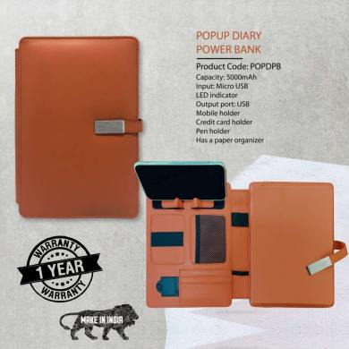 pop up diary powerbank 5000mah